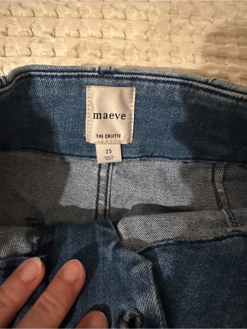 Anthropologie Colette Crop High-Rise Wide-Leg Jeans by Maeve - Picture 6 of 7